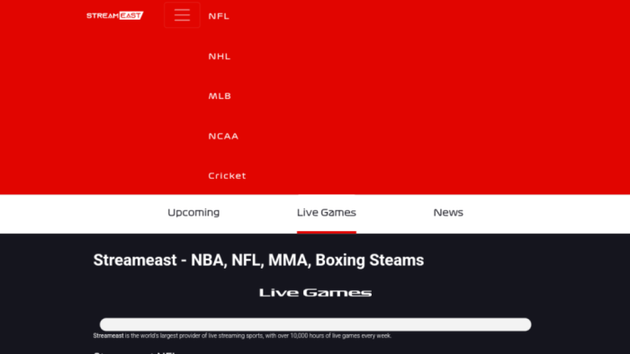 Streameast NFT NBA NHL Live Streaming Site