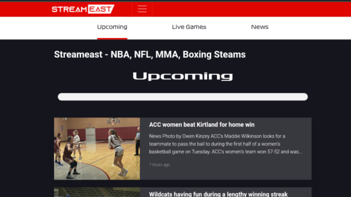 Streameast NFT NBA NHL Live Streaming Site